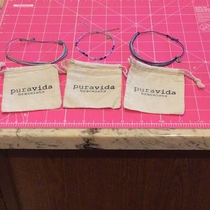 Pura Vida bracelet set Blues